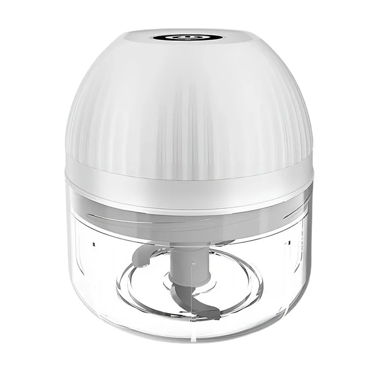 250 ml Mini Hacheur D'ail Avec 3 Masher de Broyeur de Légumes à 3 Coupeurs Small Food Wentor - Blanc
