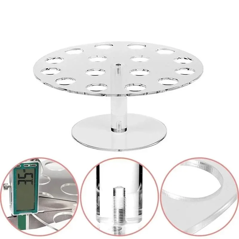 16 Holes Acrylic Transparent Ice Cream Stand Cake Cone Holder Wedding Buffet Food Display Stand (No FDA Certified, BPA Free)