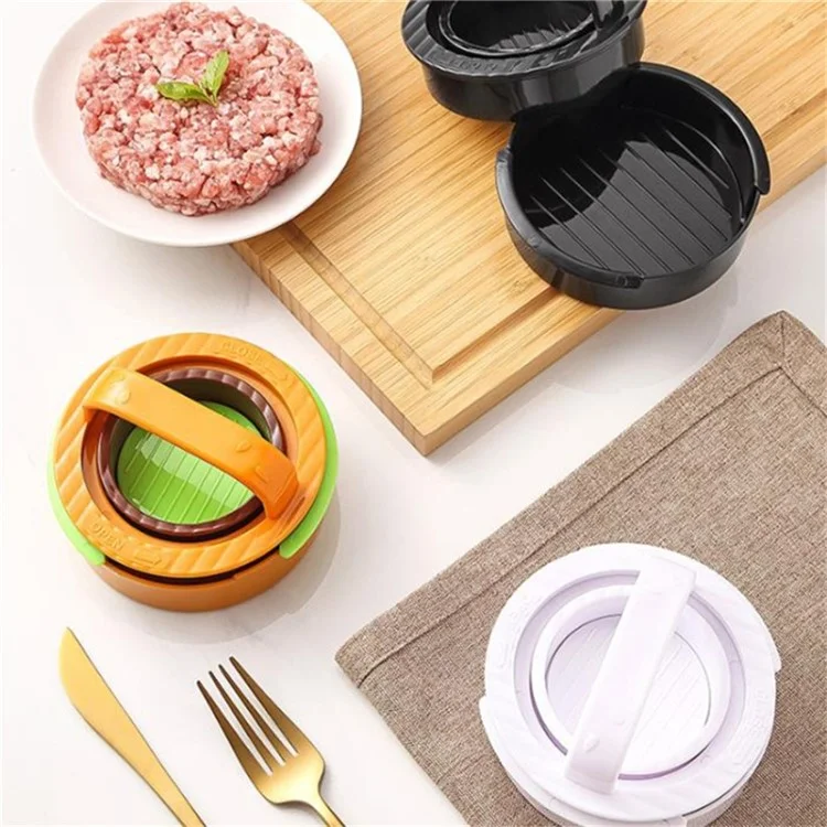 Round Hamburger Patty Making Tool Kitchen Burger Meat Press Strumento (BPA Gratuito, Nessuna Certificazione Fda) - Colore di Hamburger