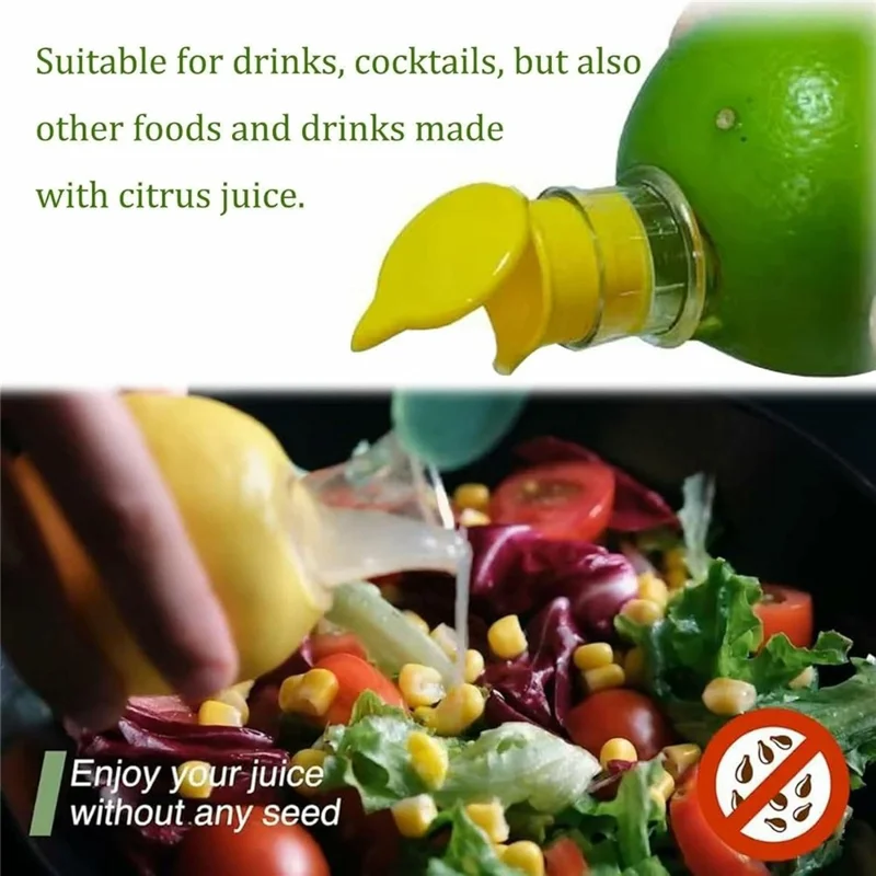 Multi-Function Manual Lemon Squeezer Hand Fruit Juicer with Built-In Filter (BPA Free, No FDA)