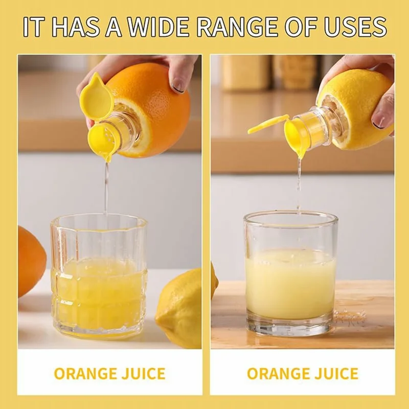 Multi-Function Manual Lemon Squeezer Hand Fruit Juicer with Built-In Filter (BPA Free, No FDA)