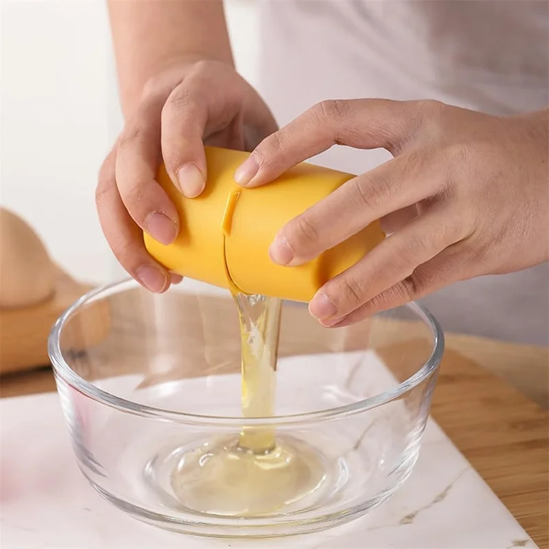 Handheld Egg Shell Opener PP + Stainless Steel Egg Shell Separator Kitchen Gadget - Pink