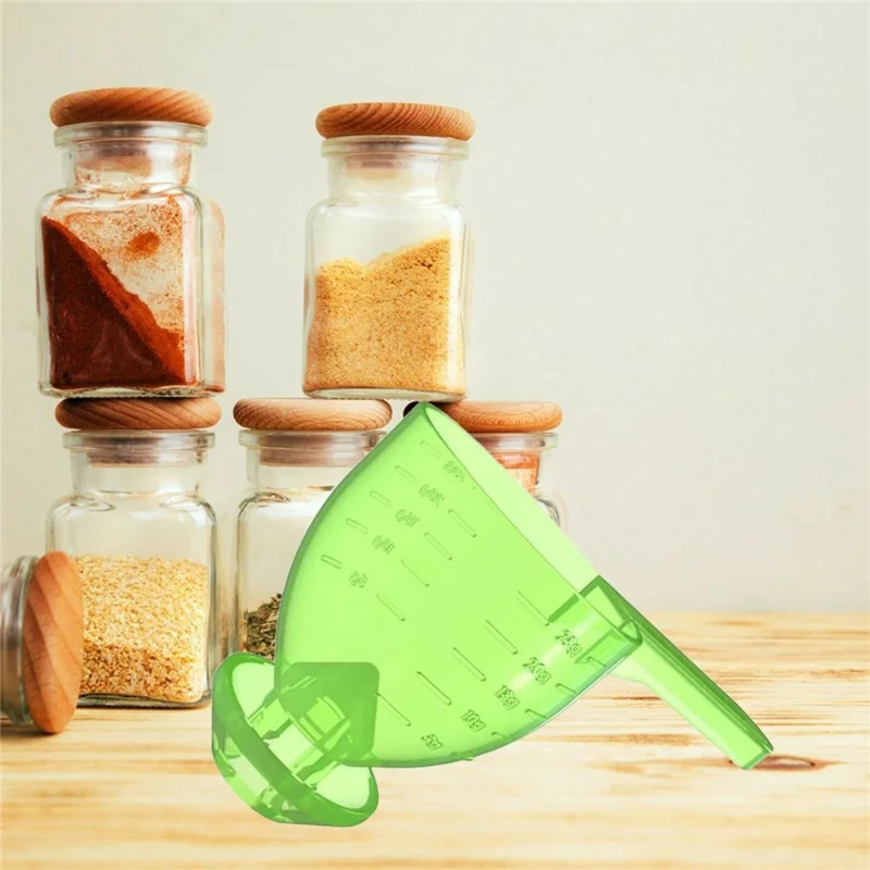 4Pcs Measuring Scoop Funnel ABS Powder Funnel Water Bottle Scoop Measuring Tool (BPA Free, No FDA)