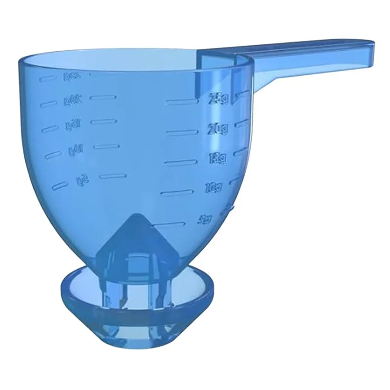 Measuring Scoop Funnel ABS Powder Funnel Water Bottle Scoop Measuring Tool (BPA Free, No FDA) - Blue