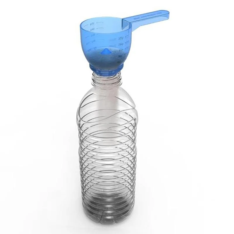Measuring Scoop Funnel ABS Powder Funnel Water Bottle Scoop Measuring Tool (BPA Free, No FDA) - Blue