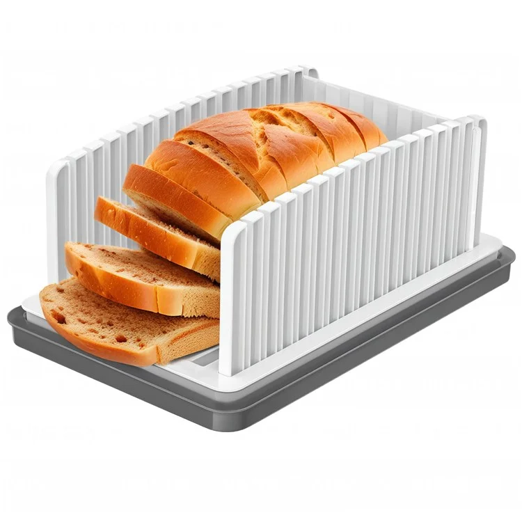 Bread Slicer DIY Adjustable Toast Loaf Slicing Machine Bread Cutting Guide Tool (BPA Free, No FDA)