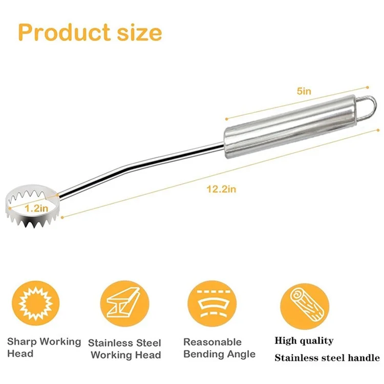 Stainless Steel Poultry Lung Remover Turkey Chicken Gutting Tool (No FDA Certified, BPA-Free)