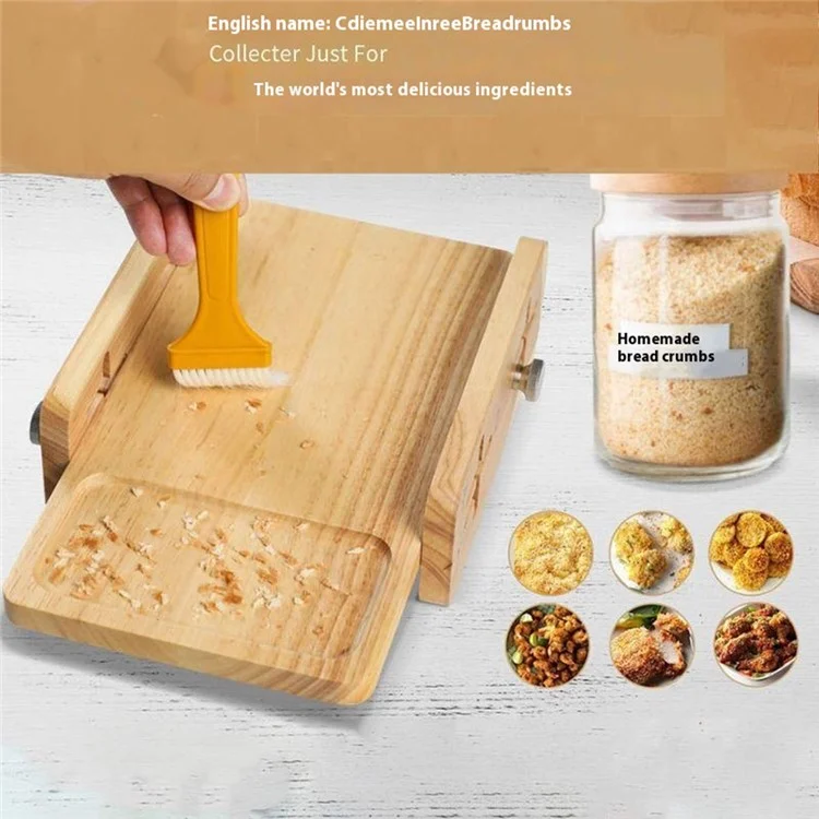 Soporte ajustable de madera para rebanador de pan, herramienta de rebanado de pan para cocina doméstica (libre de BPA, sin aprobación de la FDA)
