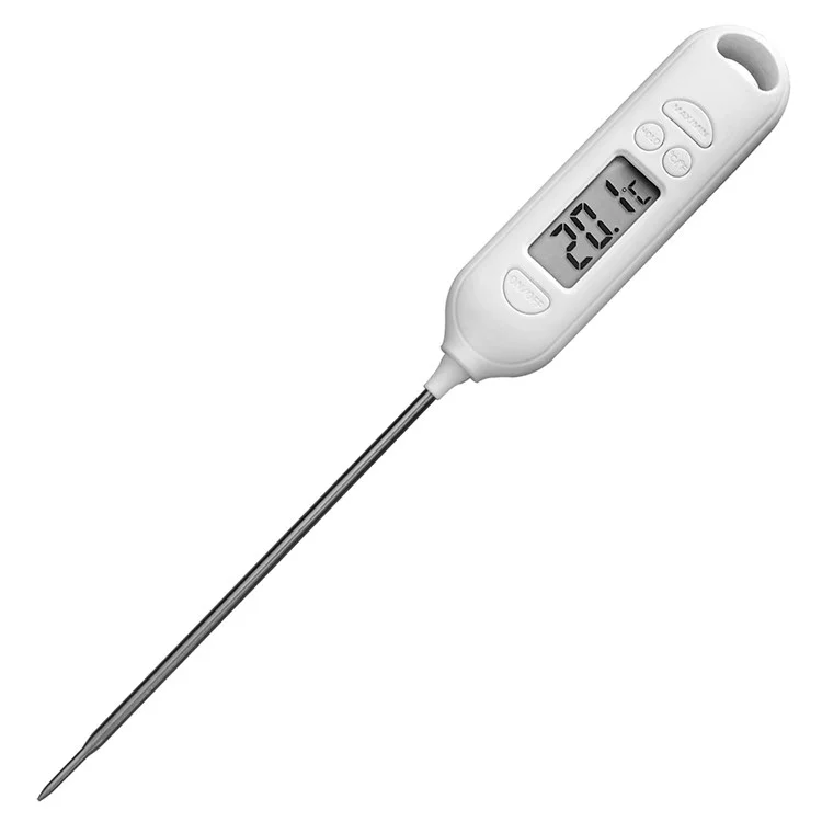 Termómetro digital de alimentos 0618 para cocina, barbacoa, carne, leche y agua. Herramienta de medición de temperatura (sin FDA, libre de BPA)