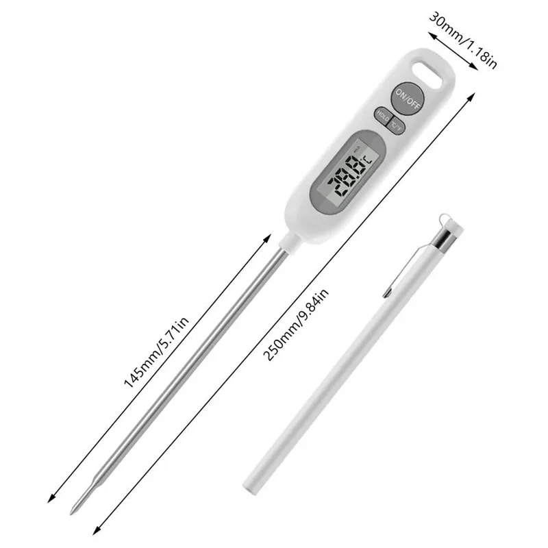 6011 Large LCD Display Food Digital Thermometer BBQ Cooking Meat Temperature Meter (No FDA, BPA Free)