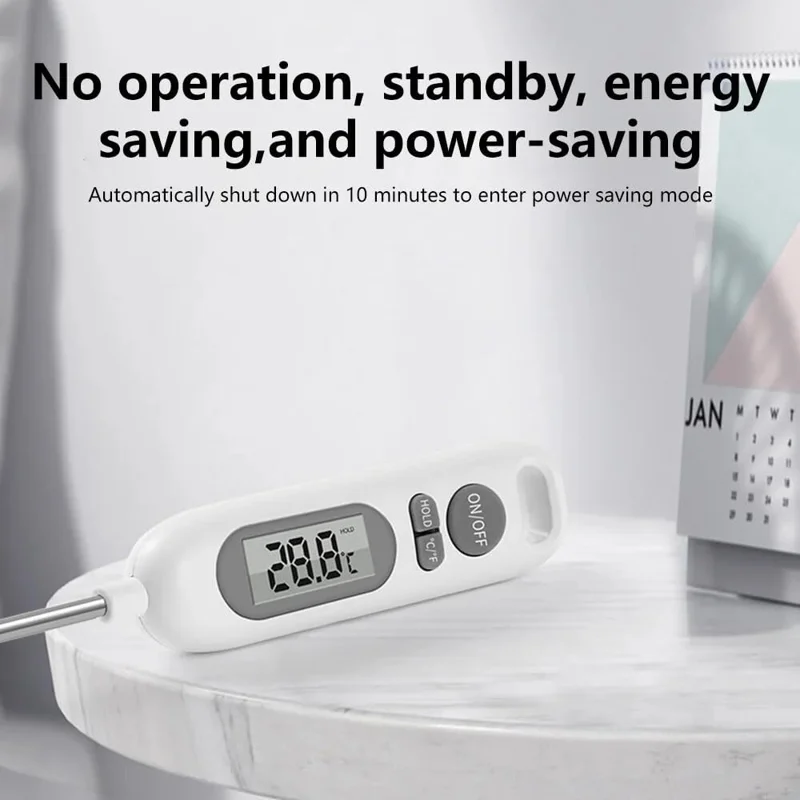 6011 Large LCD Display Food Digital Thermometer BBQ Cooking Meat Temperature Meter (No FDA, BPA Free)