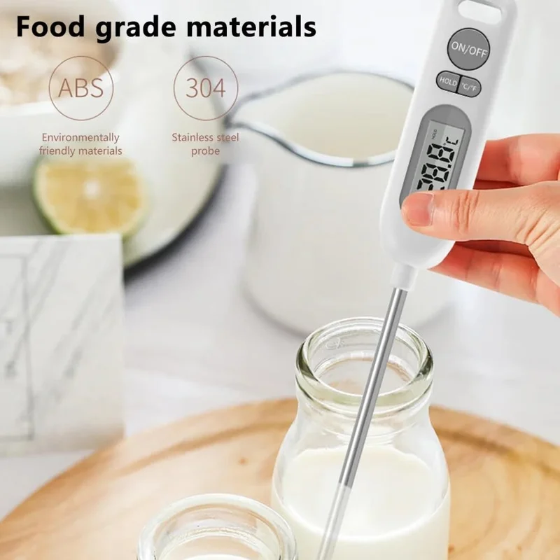6011 Large LCD Display Food Digital Thermometer BBQ Cooking Meat Temperature Meter (No FDA, BPA Free)