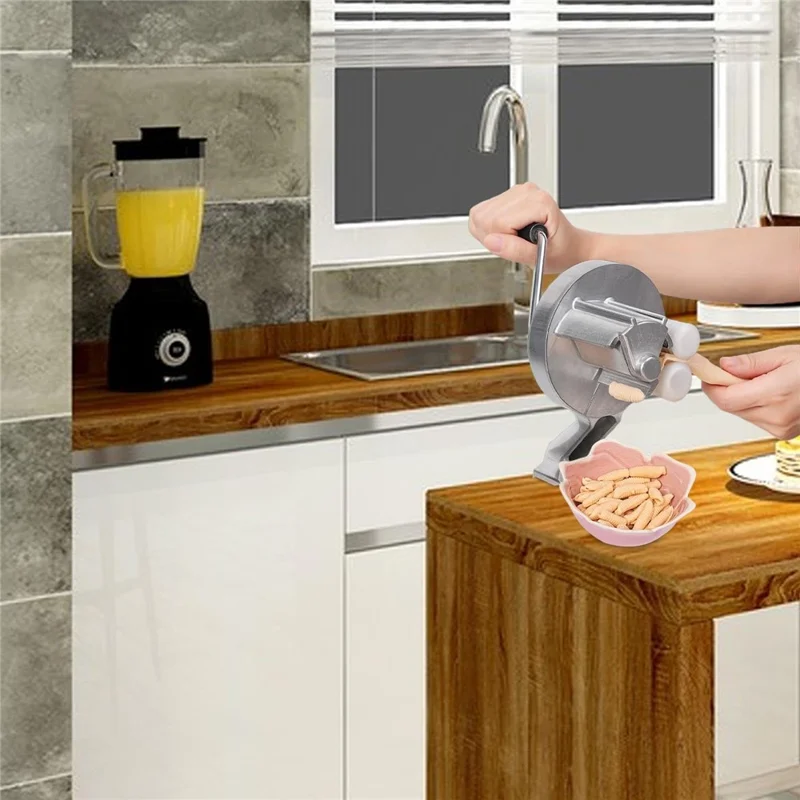 Kitchen Manual Pasta Machine Hand Crank Noodle Macaroni Pasta Making Machine ( BPA Free, No FDA )