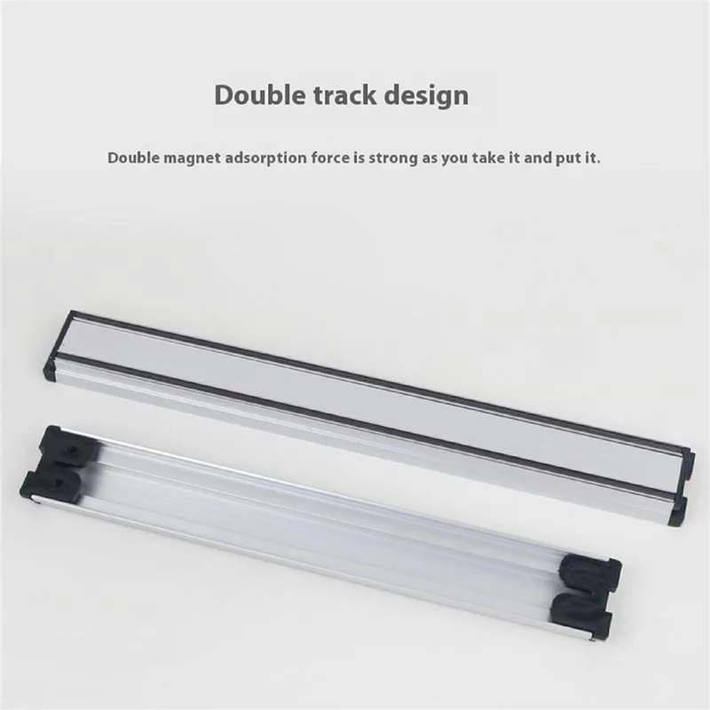 16 Inch Aluminum Alloy Magnetic Knife Holder Wall Mounted Kitchen Knife Storage Rack