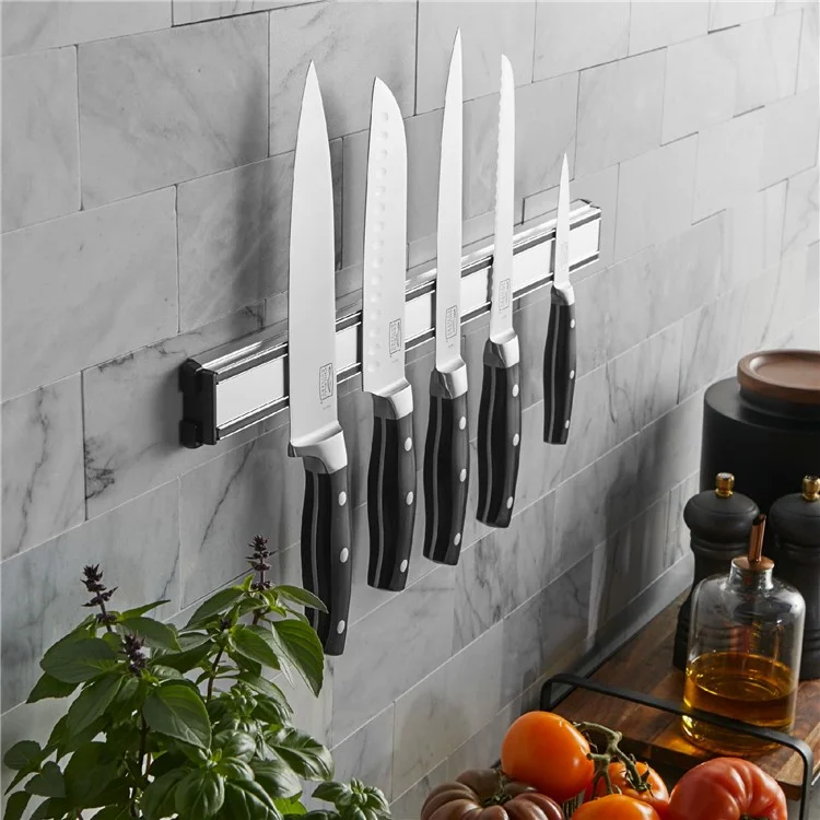 18 Inch Aluminum Alloy Magnetic Knife Holder Wall Mounted Kitchen Knife Storage Rack