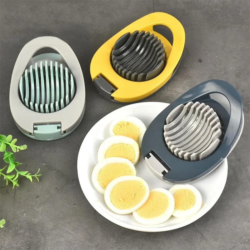 Egg Slicer 304 Stainless Steel Cutting Wires Egg Cutter Salted Duck Egg Divider Kitchen Tool - Green
