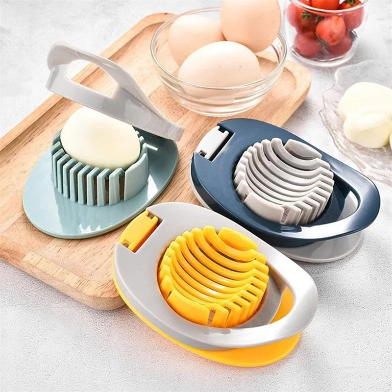 Egg Slicer 304 Stainless Steel Cutting Wires Egg Cutter Salted Duck Egg Divider Kitchen Tool - Green