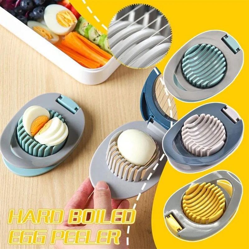 Egg Slicer 304 Stainless Steel Cutting Wires Egg Cutter Salted Duck Egg Divider Kitchen Tool - Green