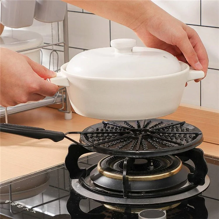 19cm Heat Diffuser Flame Diffuser Stove Cover Enamel Coated Iron Plate Simmer Pad