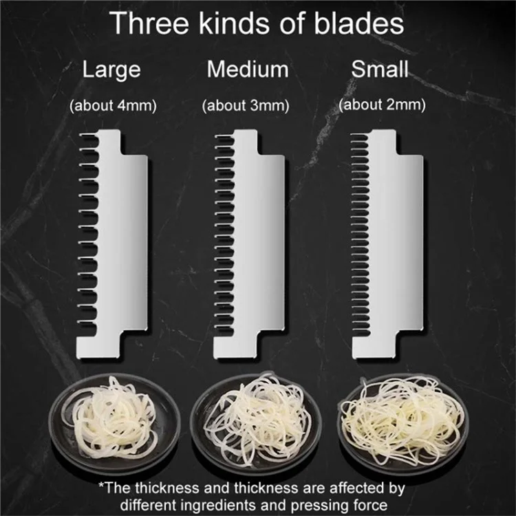 Multi-Function Rotary Potato Slicer Shredder Hand-Cranking Aluminum Alloy Vegetable Cutter