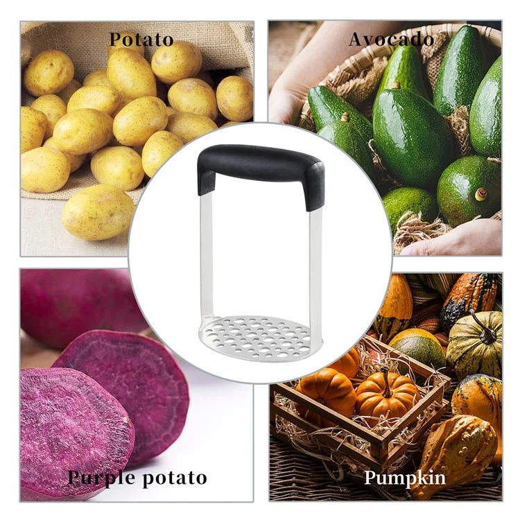 Schiacciapatate in Acciaio Inossidabile Manuale Premitore per Frutta e Verdura Utensile da Cucina (Privo di BPA, Non FDA)