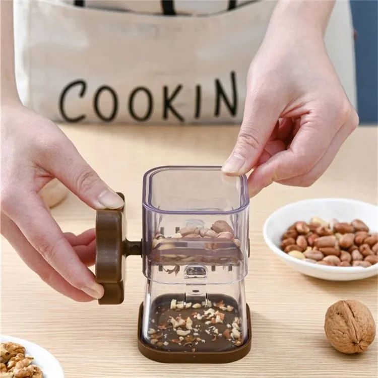 Nut Crusher Manual Peanut Paste Masher Dry Fruits Chocolate Chopper Kitchen Tool (Without FDA Certification) - Coffee