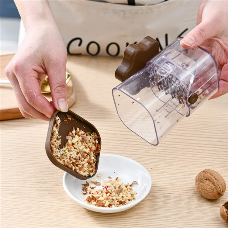 Nut Crusher Manual Peanut Paste Masher Dry Fruits Chocolate Chopper Kitchen Tool (Without FDA Certification) - Coffee
