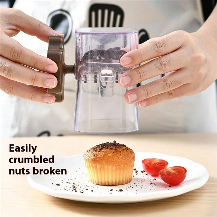 Nut Crusher Manual Peanut Paste Masher Dry Fruits Chocolate Chopper Kitchen Tool (Without FDA Certification) - Coffee