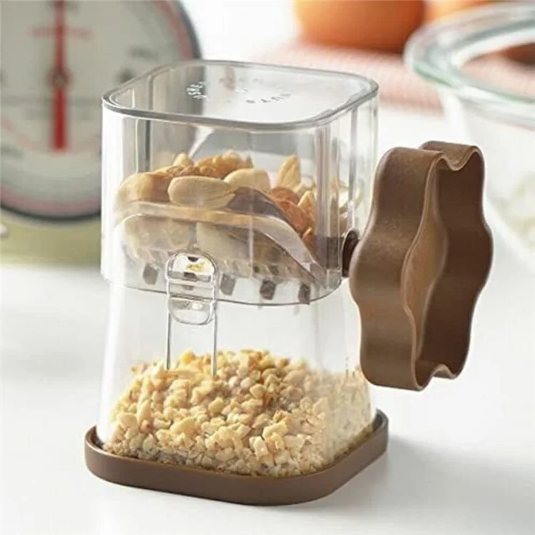 Nut Crusher Manual Peanut Paste Masher Dry Fruits Chocolate Chopper Kitchen Tool (Without FDA Certification) - Coffee
