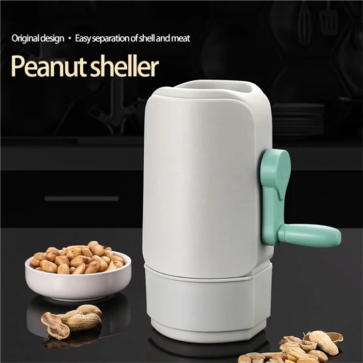 Peanut Sheller Home Use Manual Peeler Tool Raw / Roasted Peanuts Shelling Device (BPA Free, No FDA)