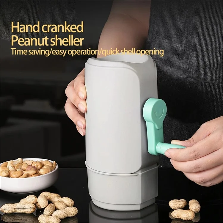 Peanut Sheller Home Use Manual Peeler Tool Raw / Roasted Peanuts Shelling Device (BPA Free, No FDA)