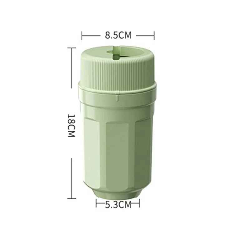 Cubetti di ghiaccio a rotazione 081 Twist Maker Cup per bevande e whisky, senza coperchio antipolvere (senza BPA, no FDA) - Verde