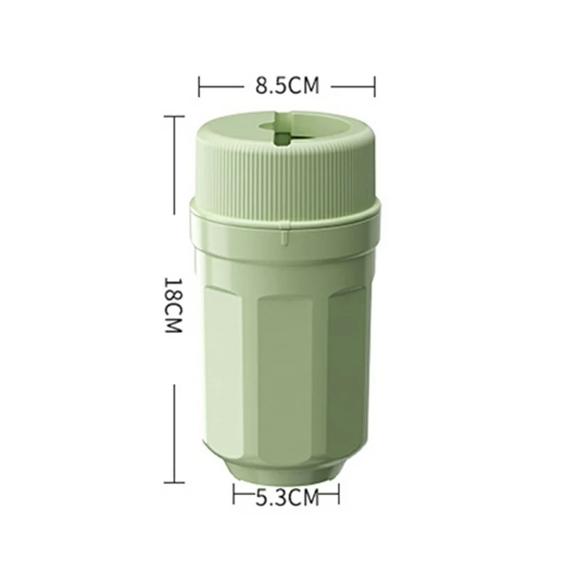 081 Twist Ice Maker Cup Rotating Ice Cube Mold for Drinks and Whiskey, without Dust Cover (BPA Free, No FDA) - Peach