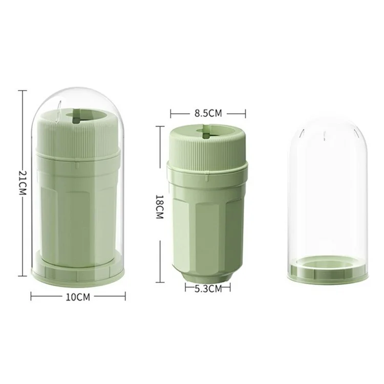 081 Twist Ice Maker Cup Rotating Ice Cube Mold for Drinks and Whiskey, with Dust Cover (BPA Free, No FDA) - White