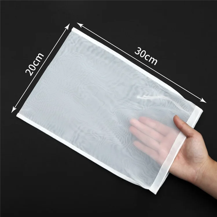 Sac filtrant réutilisable de 20 x 30 cm, maille 100, pour lait de soja, jus de fruits et légumes, taille M (sans BPA, non FDA)