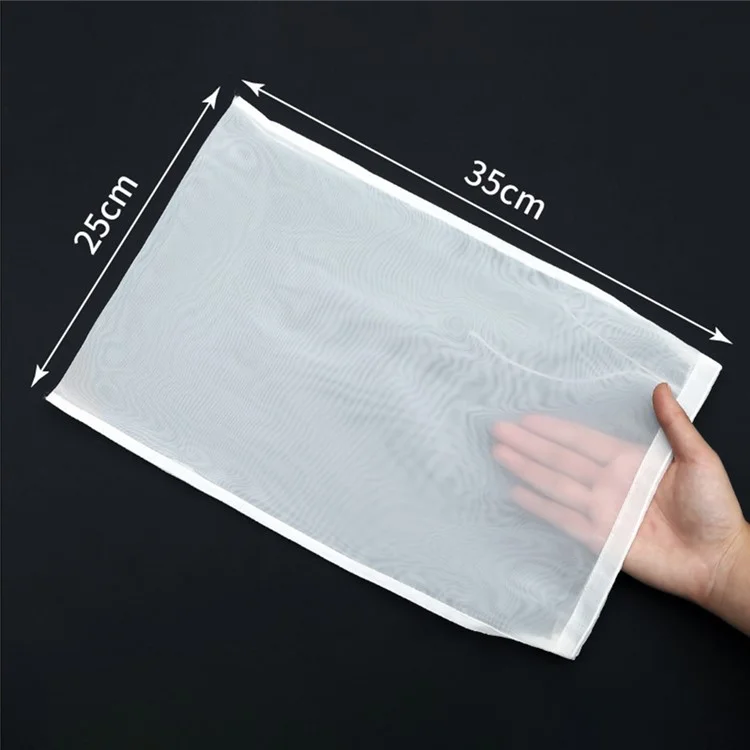 Saco de Filtro de Leite de Soja Reutilizável de 25 x 35 cm, 100 Mesh, para Coar Sucos de Frutas e Vegetais, Tamanho L (Sem BPA, Sem FDA)