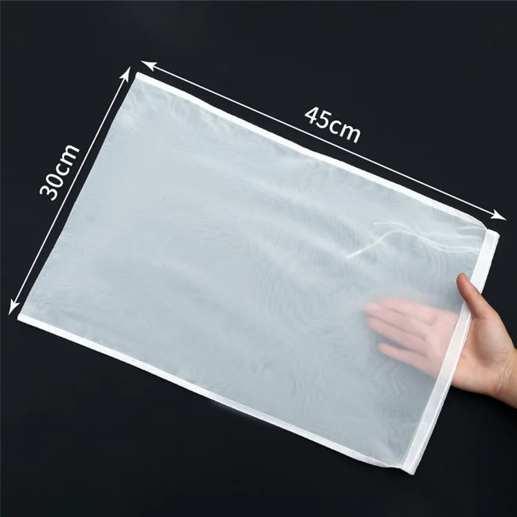 Saco de Filtro de Leite de Soja Reutilizável de 30 x 45 cm, 100 Malhas, para Filtragem de Sucos de Frutas e Vegetais, Tamanho XL (Livre de BPA, Sem FDA)