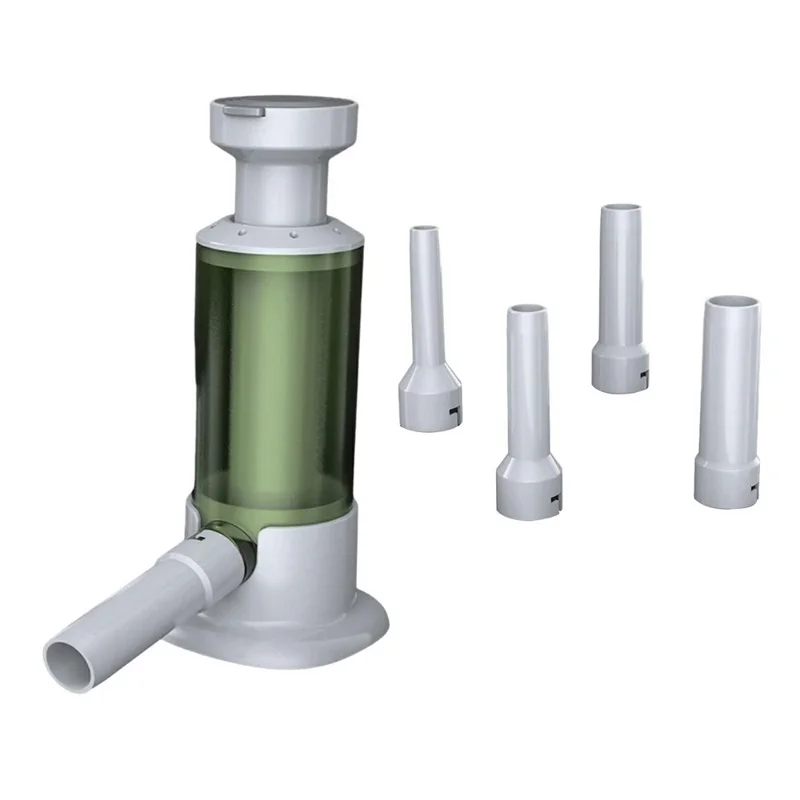 Manual Sausage Stuffer Homemade Sausage Filler Kitchen Sausage Making Tool with 4 Tubes (BPA Free, No FDA) - Transparent Green