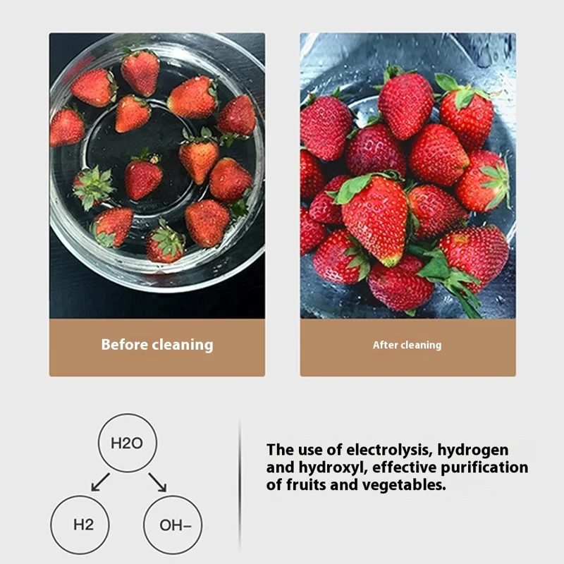 JISANG GB1 Machine de nettoyage murale pour fruits et légumes Purificateur d'eau 7L (Sans BPA, Non homologué FDA)