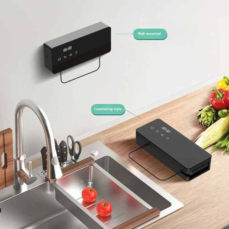 GB8 Wall Mounted Vegetable Washing Machine Titanium Alloy Electrolysis Fruit Cleaner Device (BPA Free, No FDA)