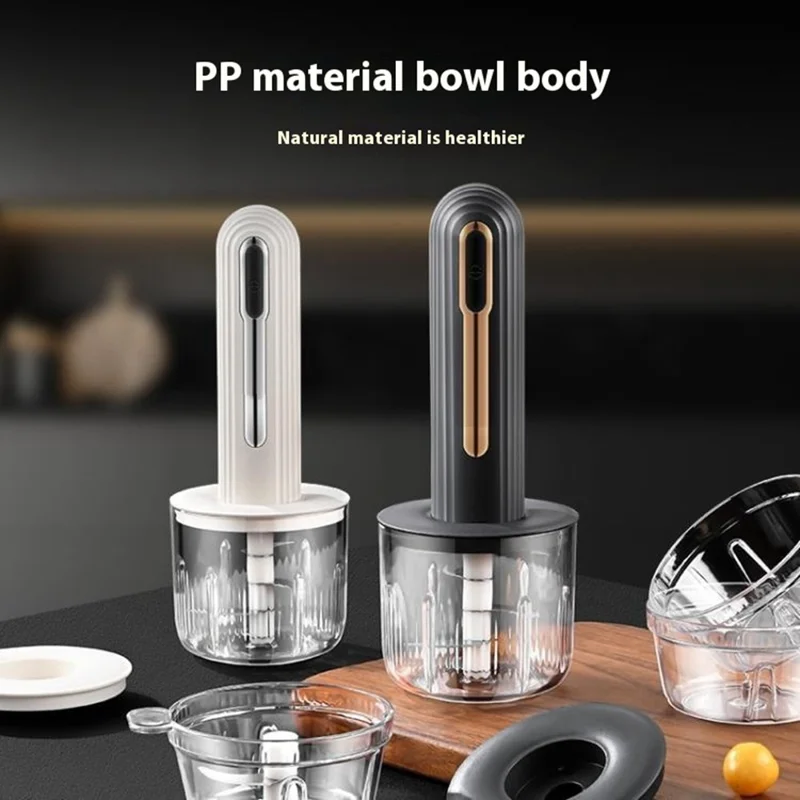 Baby Food Maker Mini Wireless Electric Meat Grinder Kitchen Multifunctional Blender (BPA Free, No FDA) - White