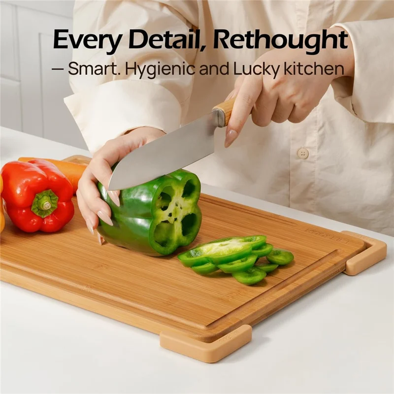 Tapis de découpe en silicone antidérapant - Stabilisateur de planche à découper de cuisine - Vert