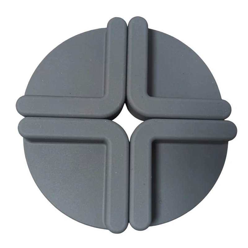 Non-Slip Silicone Cutting Board Mat Kitchen Chopping Block Stabilizer Pad Anti-Skid - Grey