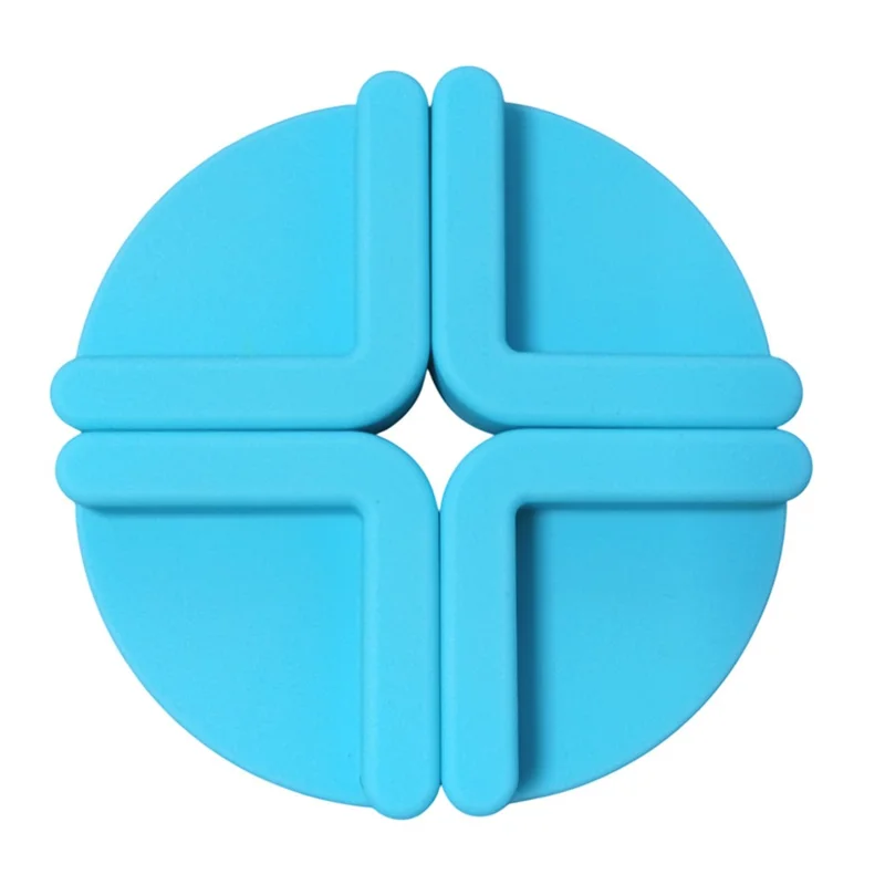 Non-Slip Silicone Cutting Board Mat Kitchen Chopping Block Stabilizer Pad Anti-Skid - Blue