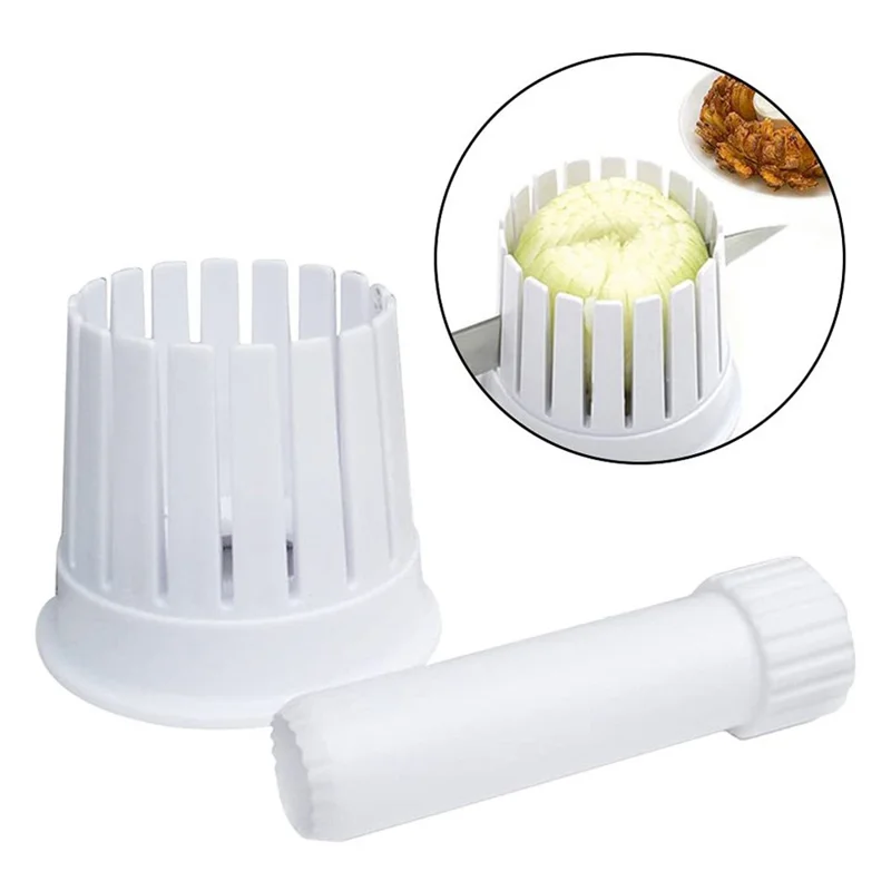 Onion Slicer Cutter Tool Blooming Onion Maker Plastic Vegetable Cutting Gadget Kitchen Accessory for Home Use