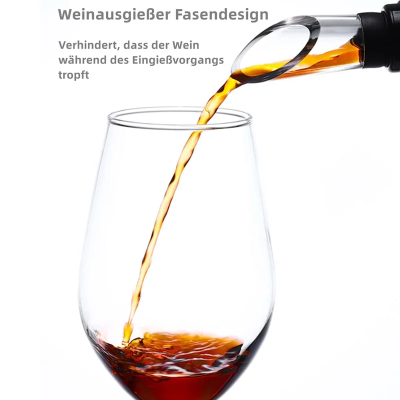 3 in 1 Stainless Steel Rapid Iceless Wine Chilling Rod Wine Cooler Stick Aerator Pourer (BPA Free, No FDA)