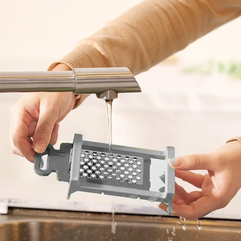 B837-B Fatiador Multiuso 6 em 1 com Lâminas de Aço Inoxidável - Ralador para Cortar Legumes e Frutas, Utensílio de Cozinha (Certificado FDA / LFGB)