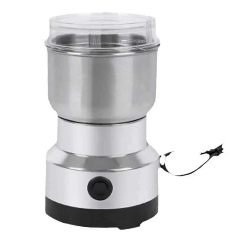 4 Blades 150KW Kitchen Electric Spice Mill 300ml Stainless Steel Coffee Grinder Herb Grinding Machine (FDA  /  LFGB  /  CE Certified) - EU Plug