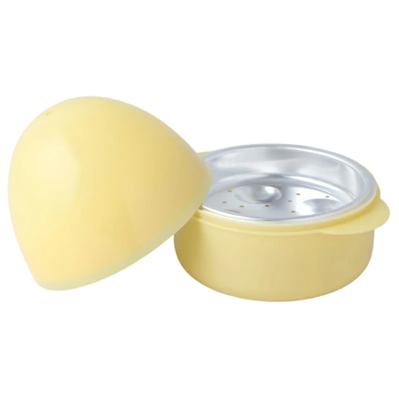 Cozedor de Ovos para Micro-ondas PP + Alumínio para 4 Ovos, Recipiente para Cozinhar, Utensílio de Cozinha (Livre de BPA, Sem Certificado FDA)