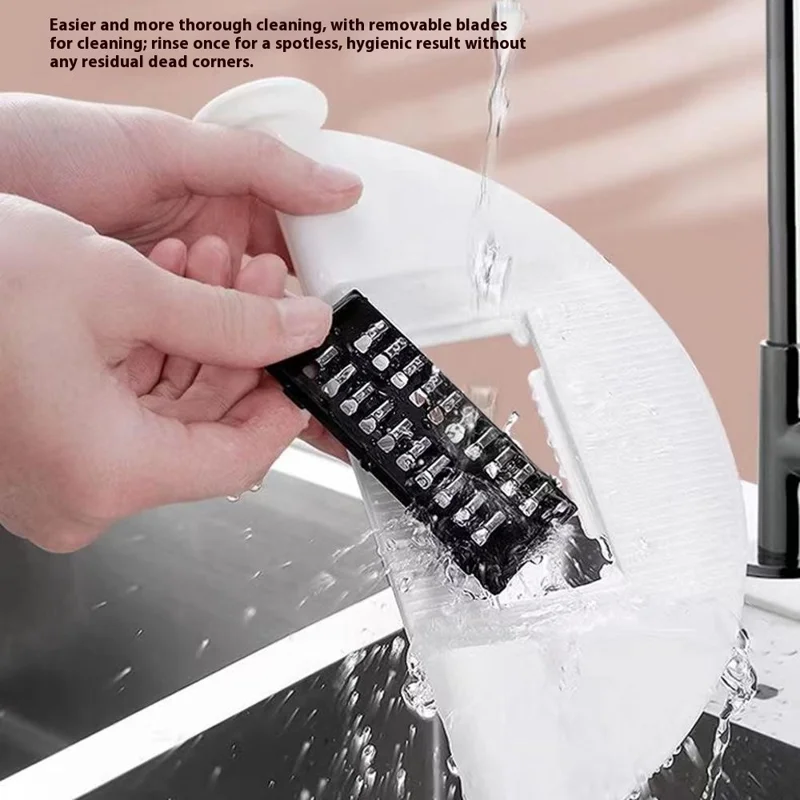 Multifunctional Double Layer Strainer Basket Potato Slicer Vegetable Cutter Washer 9 in 1 Kitchen Tool (No FDA, BPA Free)